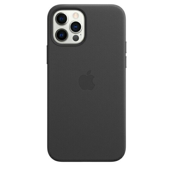 เคสหนัง สำหรับ iPhone 12 | 12 Pro พร้อม MagSafe เคส เคสโทรศัพท์ เคสมือถือ เคสiPhone iPhone 12 | 12 Pro Leather Case with MagSafe, Black (Apple®)