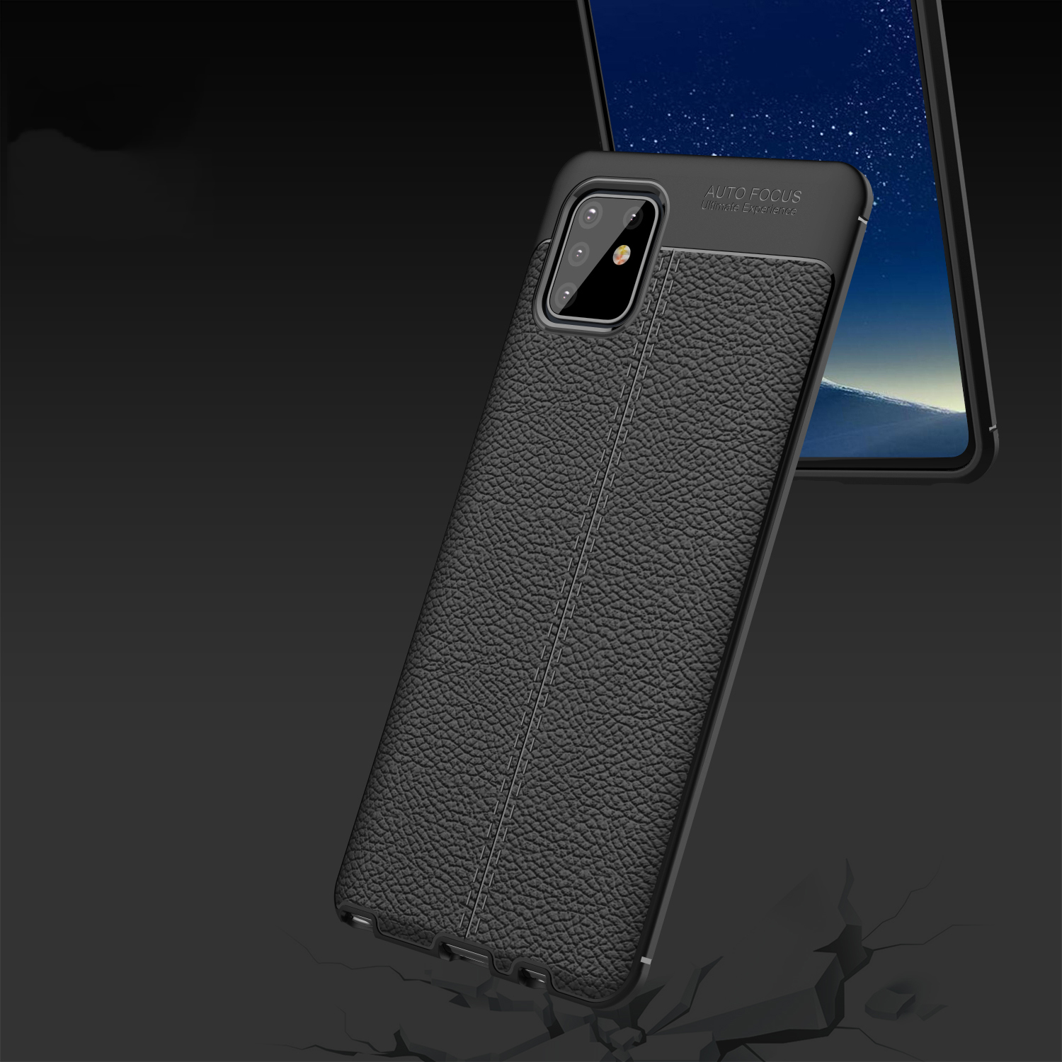 เคส Samsung Galaxy Note 10 Lite(สินค้าพร้อมส่ง) #เคสฝาหลัง TPU นิ่มลายหนัง PU ผิวลิ้นจี่ช่วยป้องกันลายนิ้วมือและกันลื่น