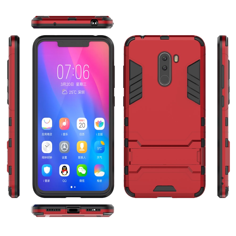 Case Xiaomi Pocophone F1 #เคสฝาหลังพลาสติก Cool Guard Plastic TPU Hybrid (สินค้าพร้อมส่ง)