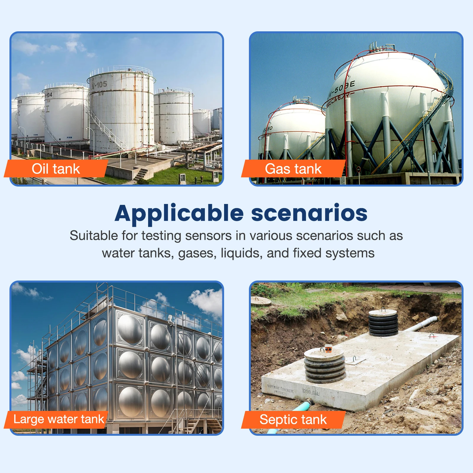 เซ็นเซอร์วัดระดับน้ำในถังสูง 0-10 m พร้อมแอพพลิเคชั่น ทำงานร่วมกับ Google Alexa, Assistance