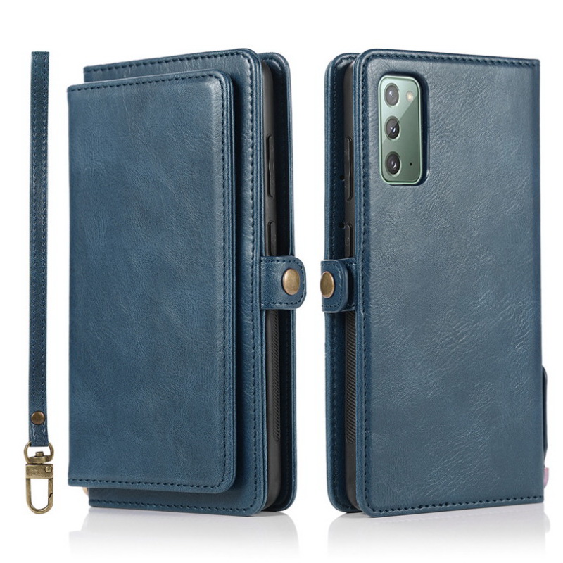 เคส Samsung Galaxy S20 FE / S20 FE 5G #เคสหนังฝาพับสไตล์กระเป๋าสตางค์ PU Wallet Split Leather 2 in 1 Card Slot + Money slot + Magnetic Separable Shell