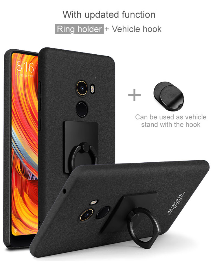 Case Xiaomi Mi Mix 2 #เคสฝาหลัง IMAK Cowboy พร้อมขาตั้งแหวน + ฟิล์มหน้าจอ