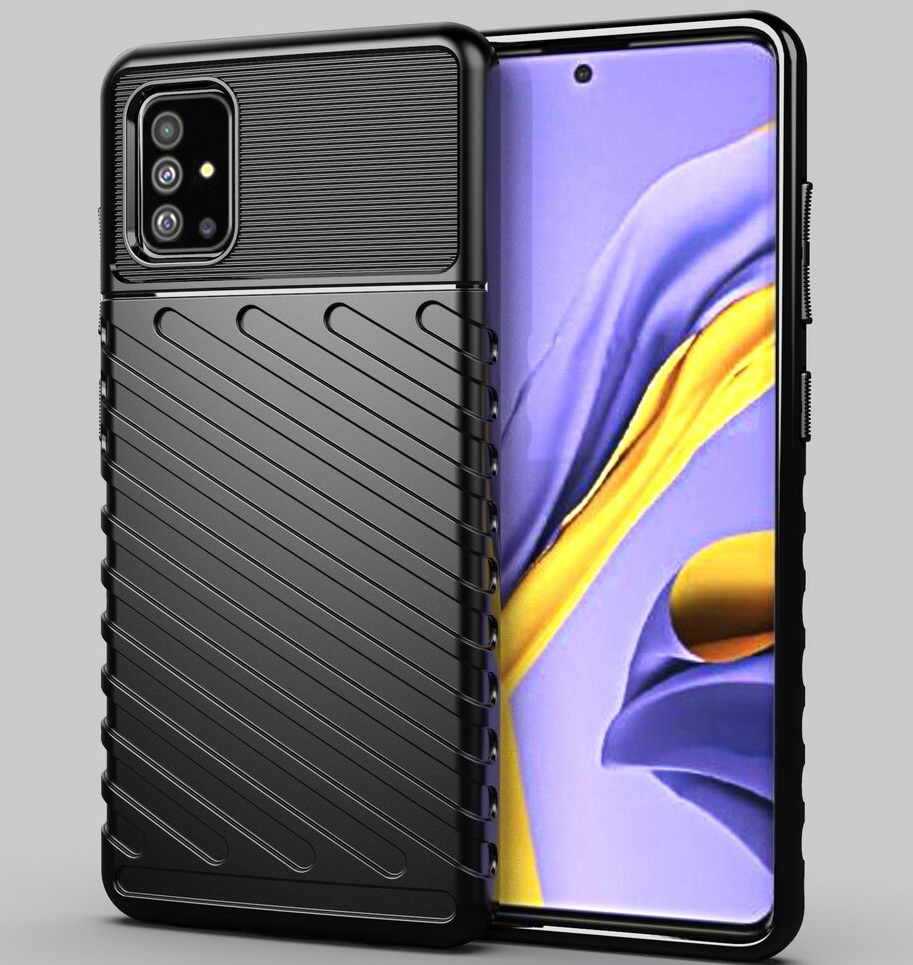 เคส Samsung Galaxy Note 10 Lite #เคสฝาหลัง TPU อ่อน Thunder Series Twill Texture Soft TPU