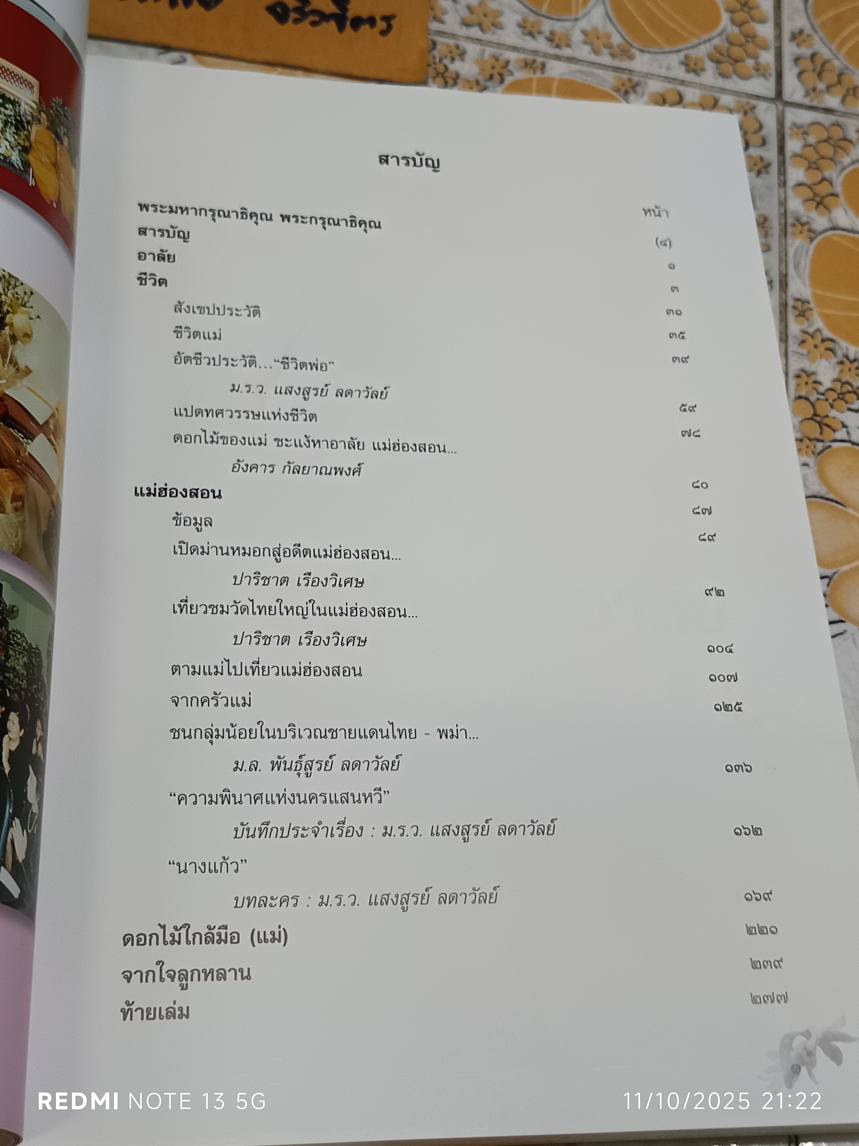 หนังสืออนุสรณ์งานพระราชทานเพลิงศพ นางสุมิตร ลดาวัลย์ ณ อยุธยา เมื่อวันที่ 3 กันยายน 2545