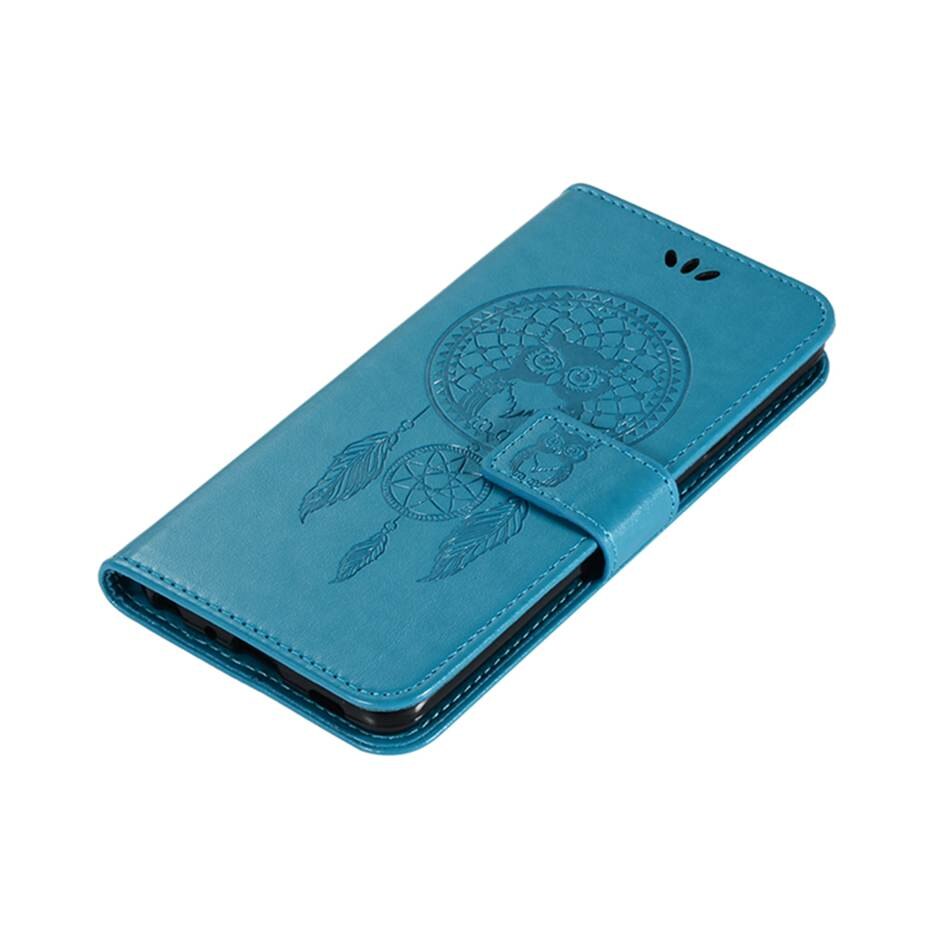Case Xiaomi Redmi Note 8 Pro #เคสฝาพับแบบกระเป๋าสตางค์ฝาพับหนัง PU ลายนกฮูก Dream Catcher Owl