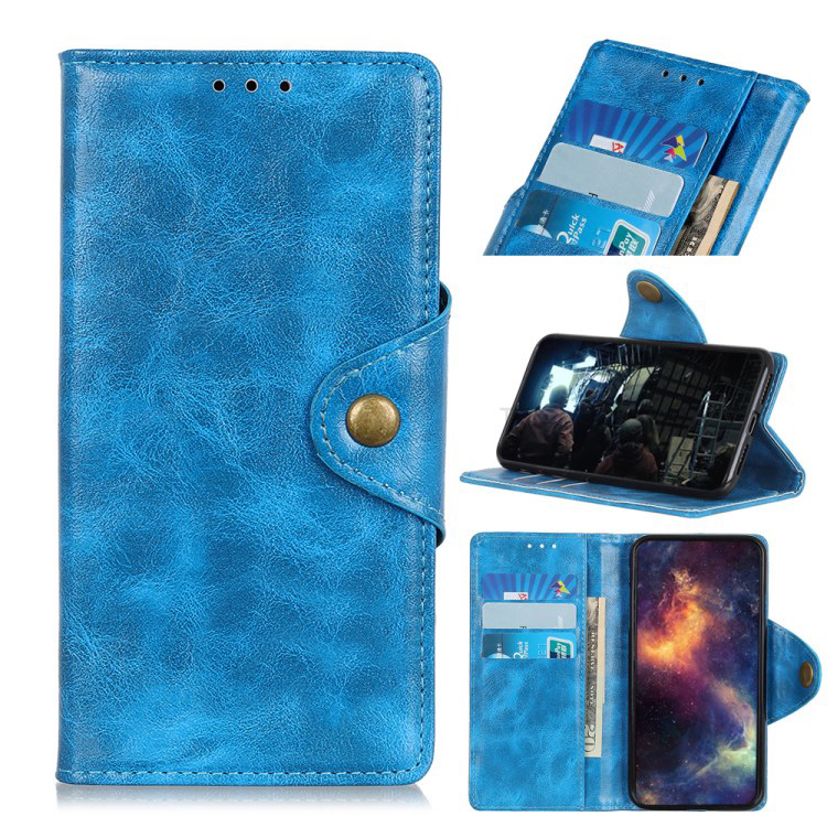 Case Samsung Galaxy A20s แบบกระเป๋าสตางค์หนัง PU Textured PU Leather Wallet