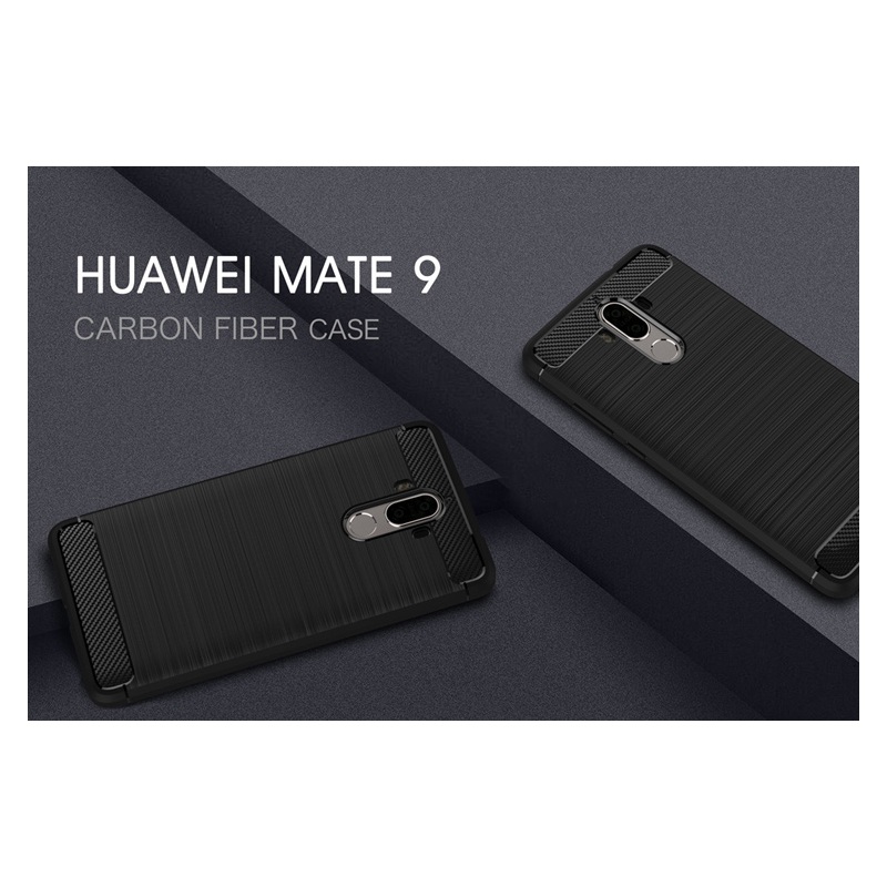 Case Huawei Mate 9 #เคสฝาหลังCarbon Fiber BrushedTPU