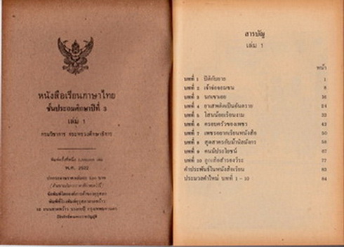 หนังสือเรียนภาษาไทย มานี มานะ ป.3 เล่ม 1 (เก่าเก็บ ไม่มีตำหนิ) **สินค้าหมด**