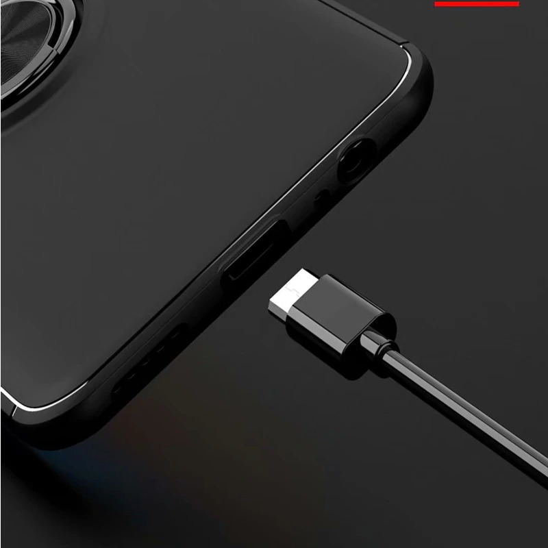 เคส Huawei Y7a #เคสฝาหลัง TPU Finger Ring Kickstand (แผ่นโลหะแบบ Built-in)