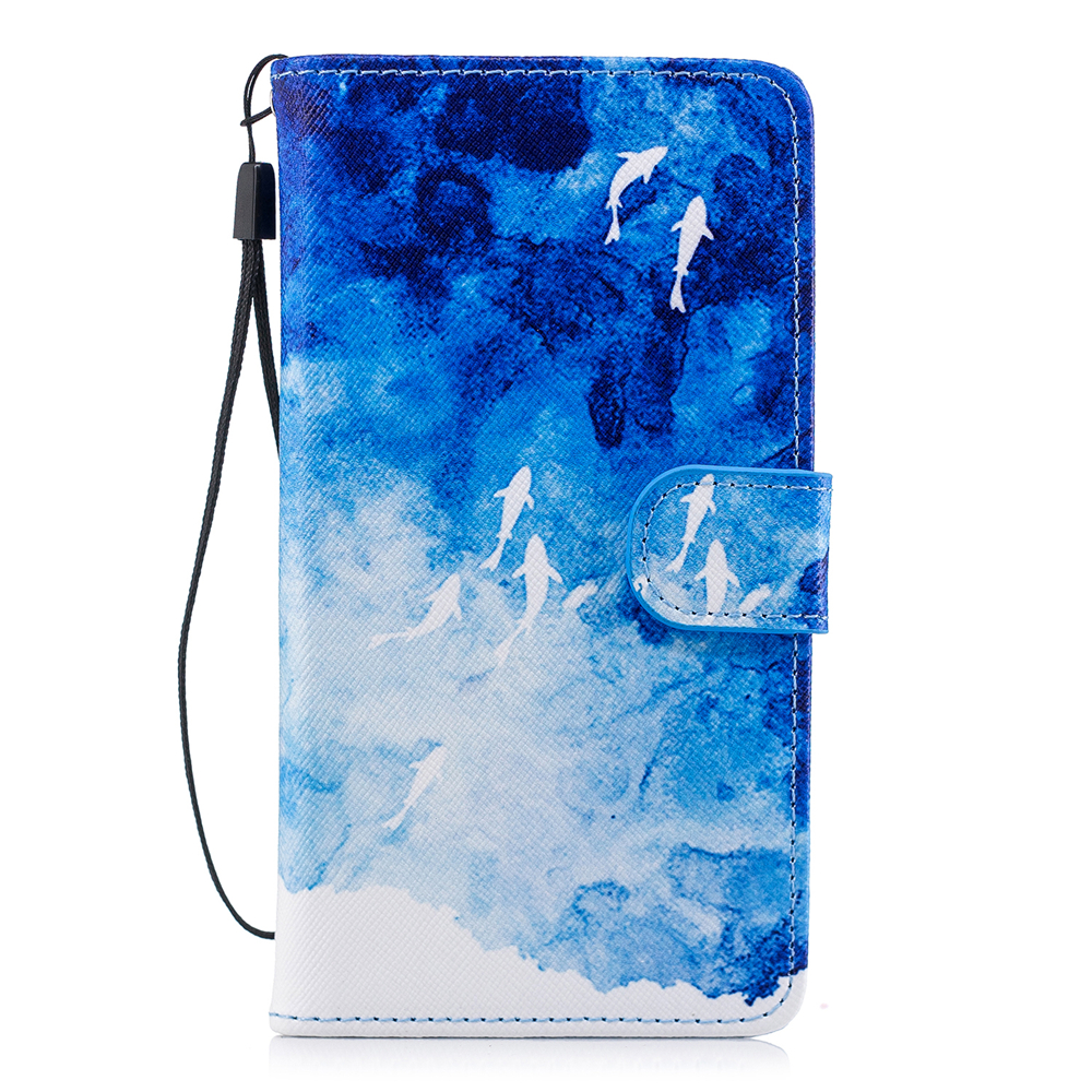 เคส Huawei P20 Lite / Nova 3e #เคสฝาพับหนัง PU พิมพ์ลวดลายสวยงามน่ารักๆ