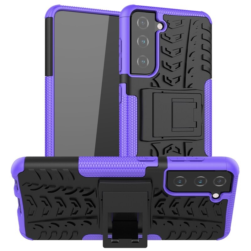 เคส Samsung Galaxy A54 5G #เคสฝาหลังกันลื่น Cool Tyre Pattern Kickstand (PC + TPU)