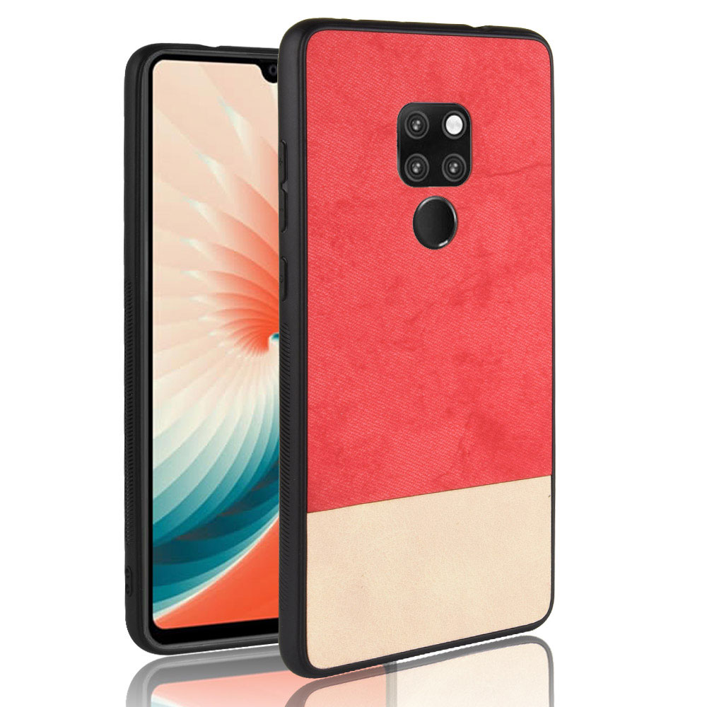 Case Huawei Mate 20 X #เคสฝาหลัง TPU Bi-color Splicing Coated PC + TPU Hybrid