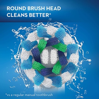 Oral-B® Pro 1000 Electric Rechargeable Toothbrush Pro1000 แปรงสีฟันไฟฟ้า แบบชาร์จไฟได้ แถมอะแดปเตอร์50W ออรัลบี