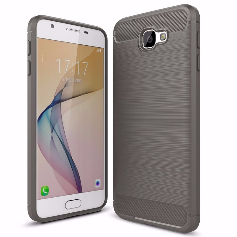 เคส Samsung Galaxy J5 Prime #เคสฝาหลัง Brushed Carbon Fiber TPU สวยงามทันสมัย