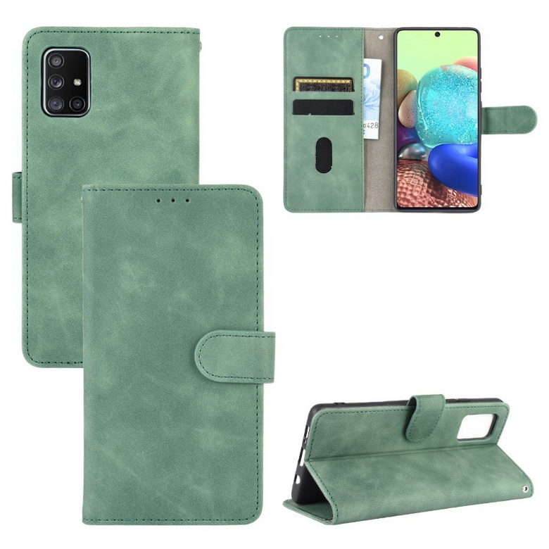 Case Samsung Galaxy M51 #เคสฝาพับแบบกระเป๋าสตางค์หนัง PU มีช่องใส่บัตร Leather Wallet Card Holder Phone Cover