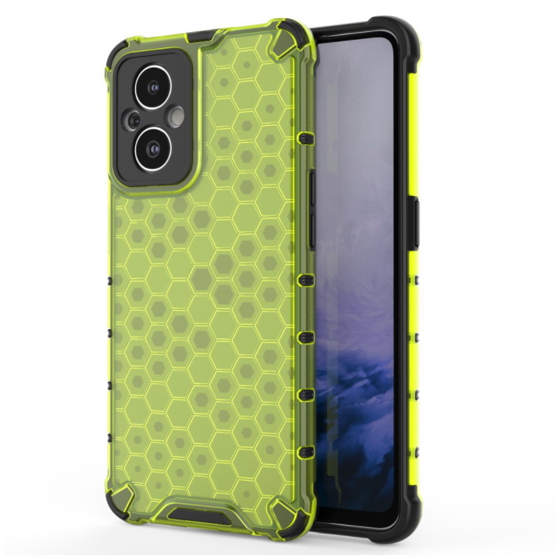 Case OPPO Reno 7z 5G #เคสฝาหลังกันกระแทก Honeycomb Shock Absorber TPU + PC + Silicone Hybrid