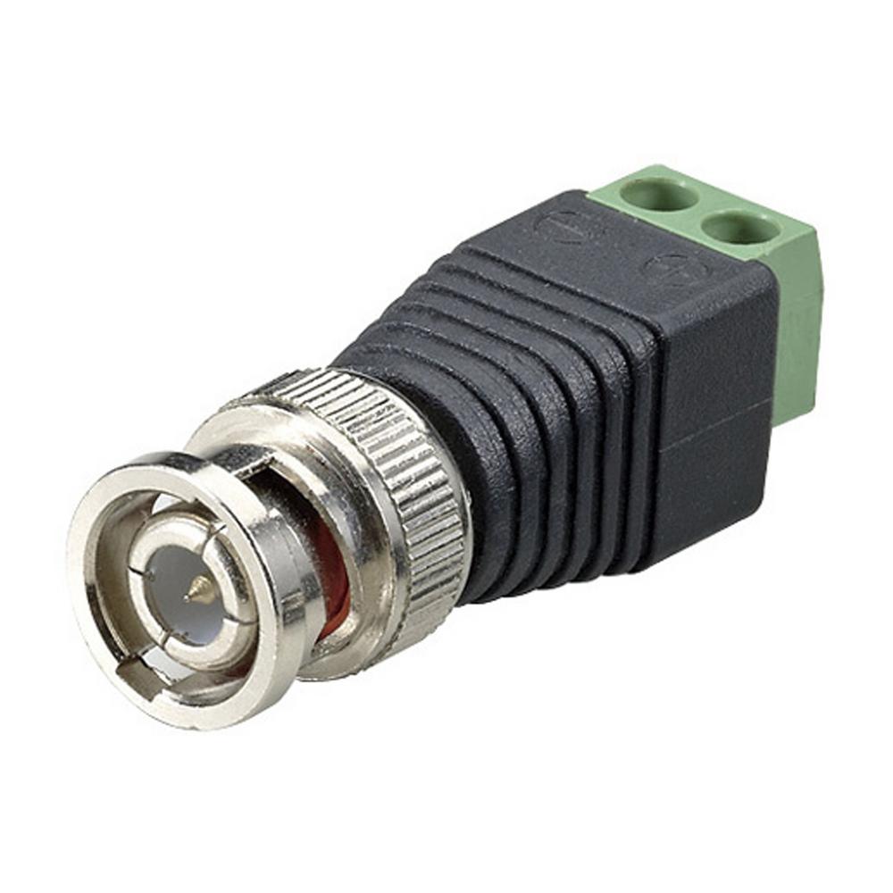 หัวต่อสาย BNC Connector คอนเนกเตอร์ Green sticks indicate + Positive and Negative.