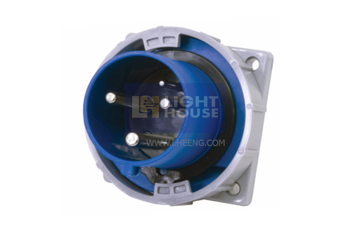 HTN-6331 "DAKO PLUG" ปลั๊กตัวผู้ฝังกันน้ำ 2P+E 63A 230-250V IP67