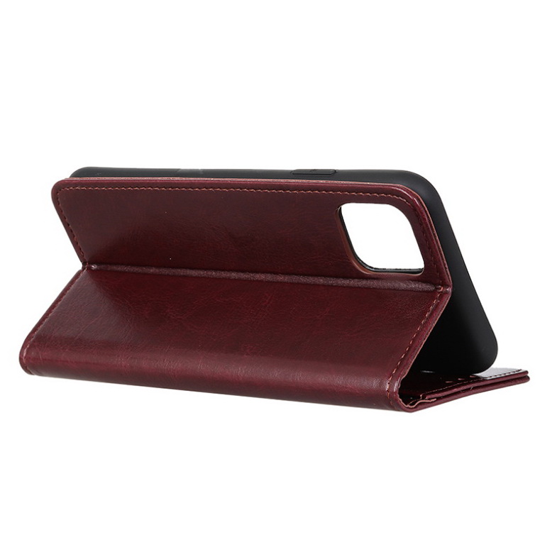 เคส Xiaomi Mi 11 #เคสฝาพับหนัง PU แบบกระเป๋าสตางค์ ผิวหนังม้า Crazy Horse PU Leather Wallet