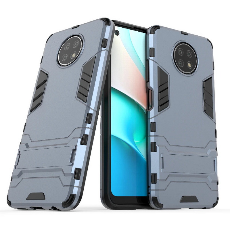 Case Redmi Note 9T 5G #เคสฝาหลังพลาสติก ไฮบริด TPU + Kickstand