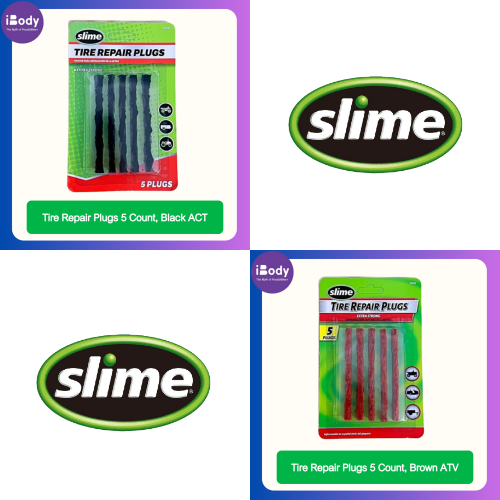 (Slime) Tire Repair Plugs, 5 Count ปลั๊กซ่อมยาง อุดซ่อมแซม