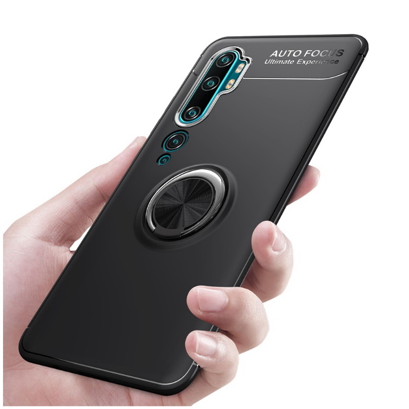 Case Xiaomi Mi Note 10 Pro #เคสฝาหลัง TPU นิ่มมีแหวนสวมนิ้ว Finger Ring Kickstand
