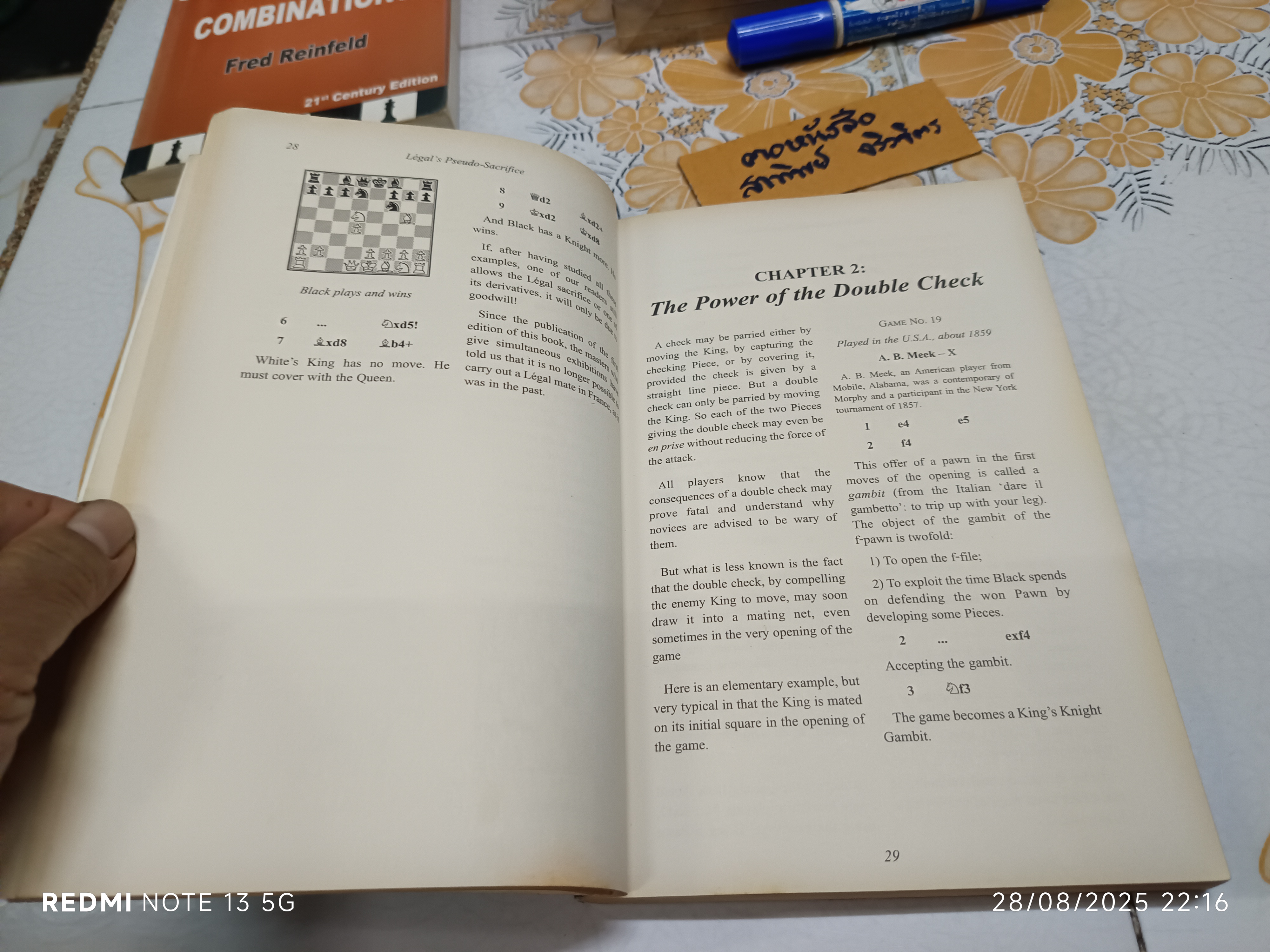 The Art of Checkmate (New Translation by Jimmy Adams) เขียนโดย Georges Renaud และ Victor Kahn #Batsford_chess