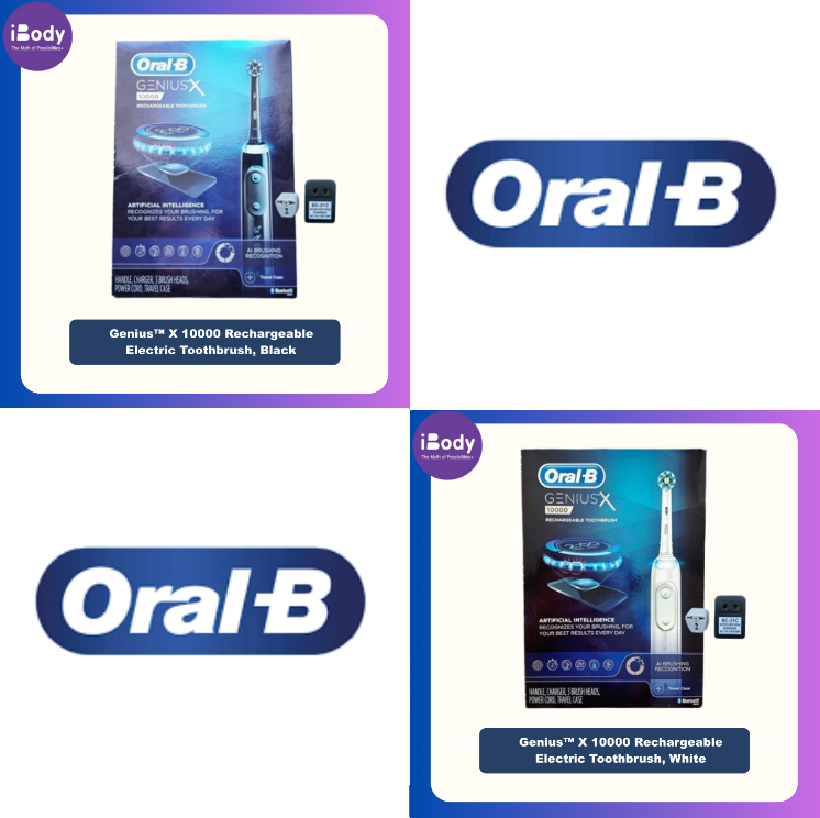 (Oral-B®) Genius™ X 10000 Rechargeable Electric Toothbrush ออรัลบี จีเนียส แปรงฟันไฟฟ้า