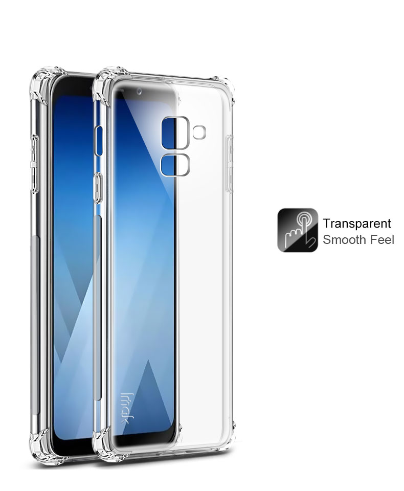 เคส Samsung Galaxy A8+ 2018 #เคสฝาหลัง TPU นิ่ม IMAK Silky Anti-drop Case + ฟิล์มป้องกันหน้าจอ