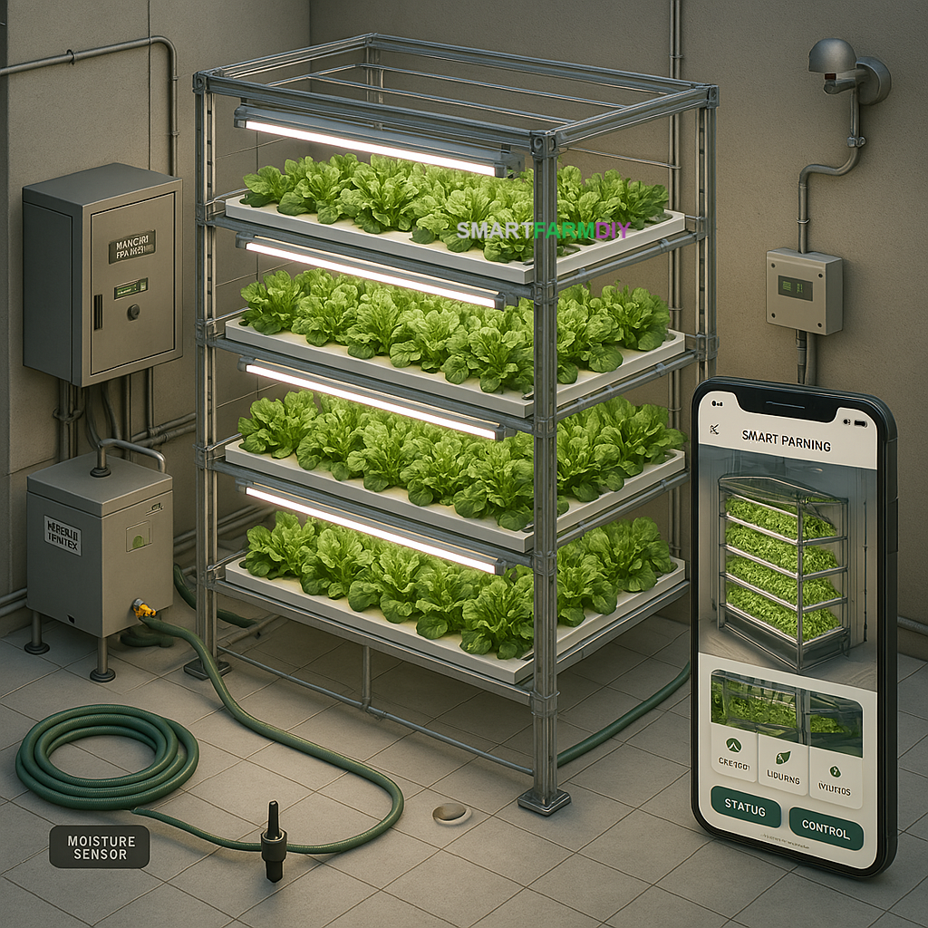 รับออกแบบผังฟาร์มโรงเรือนปลูกพืช แบบ Vertical Farm+ Automation FarmIoT(internet of Things) / friendly evironment