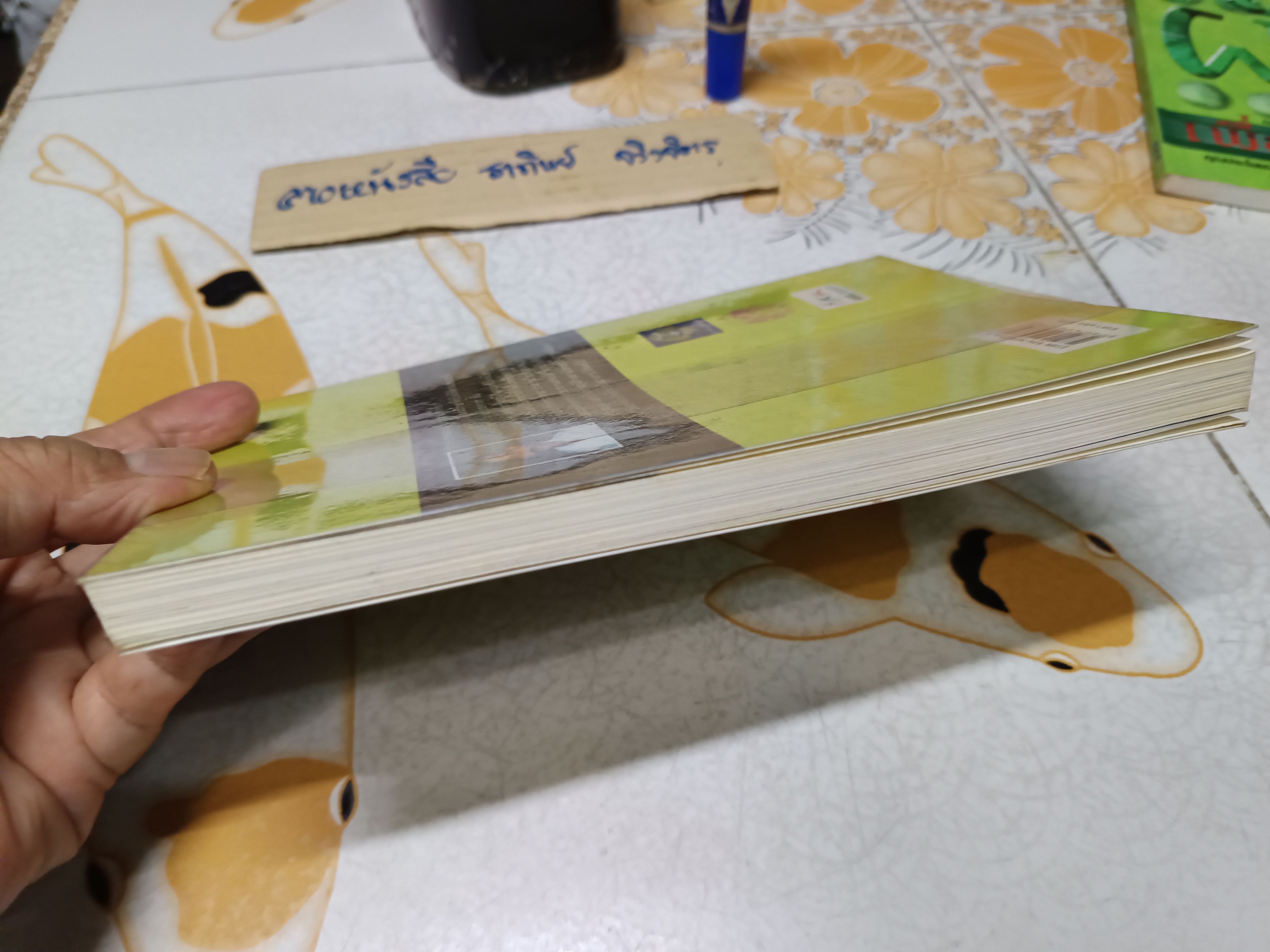 ธรรมชาติบำบัด : ศิลปะการเยียวยาร่างกายและจิตใจเพื่อสมดุลของชีวิต (พิมพ์ครั้งแรก 2547) มีรอยขีดเส้นใต้ด้วยดินสอหลายหน้า