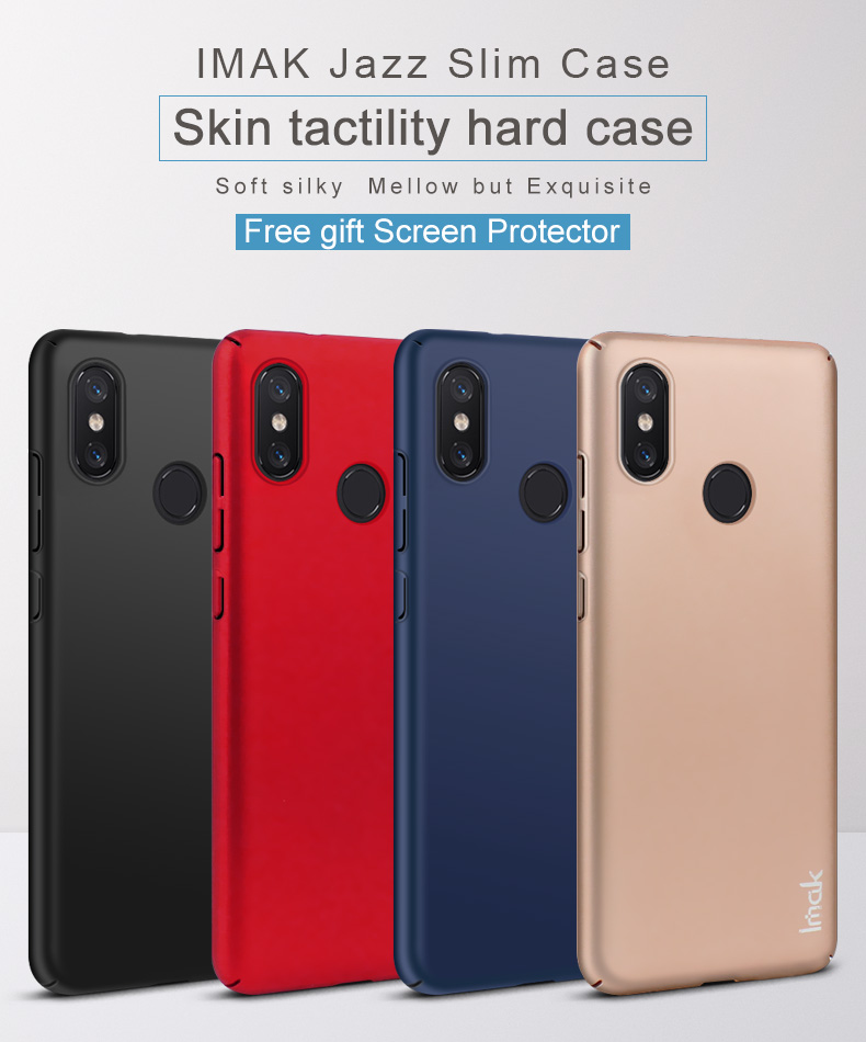 เคส Xiaomi Mi 8 (6.21-inch) #เคสฝาหลังพลาสติกแข็ง IMAK Jazz Skin Feel Hard Shell + ฟิล์มป้องกันหน้าจอ