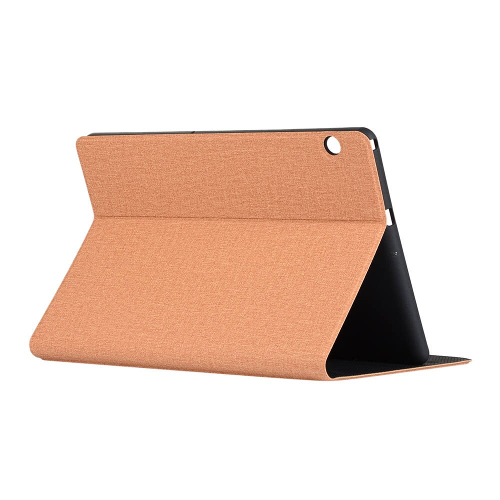 Case Huawei MediaPad T5 10 #เคสฝาพับหนัง PU ผิวเนื้อผ้าพับตั้งได้สีสันสวยงาม