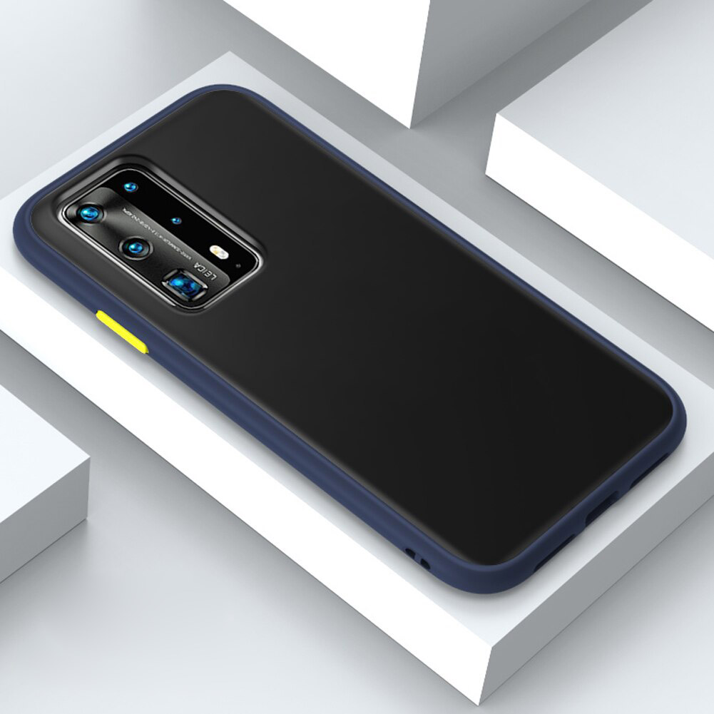 Case Huawei P40 Pro #เคสฝาหลังซิลิโคนโปร่งแสงขอบนิ่ม Frosted Translucent Silicone Case