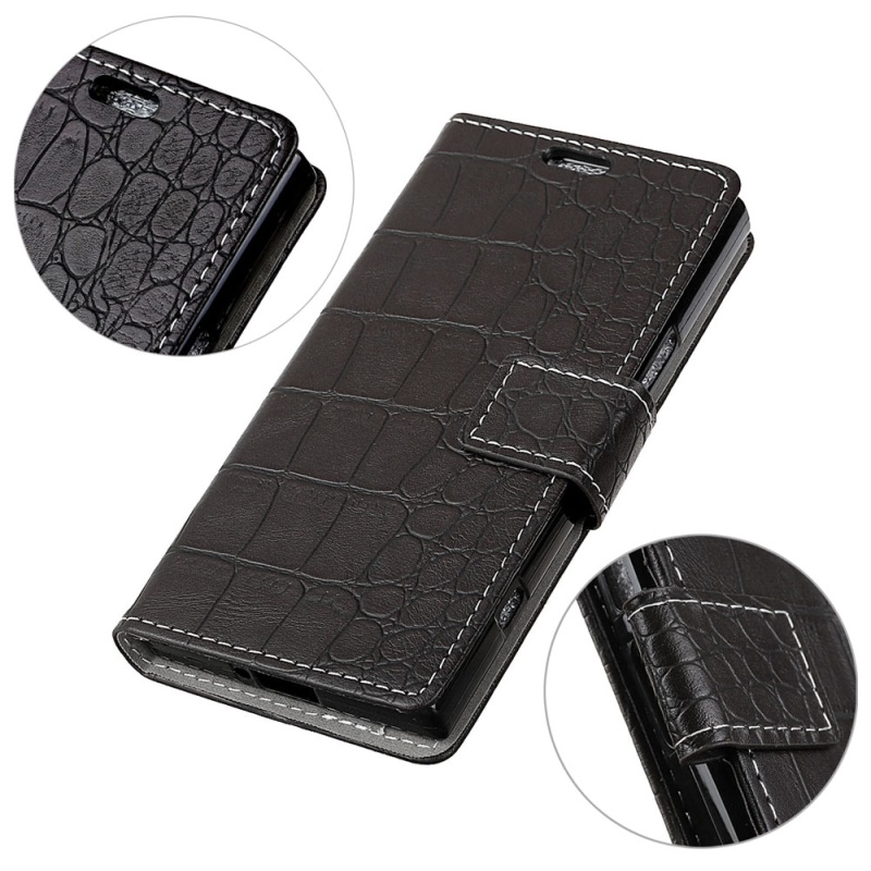 เคส Samsung Galaxy J6 (2018) #เคสฝาพับสไตล์กระเป๋าหนัง PU ผิวหนังจระเข้