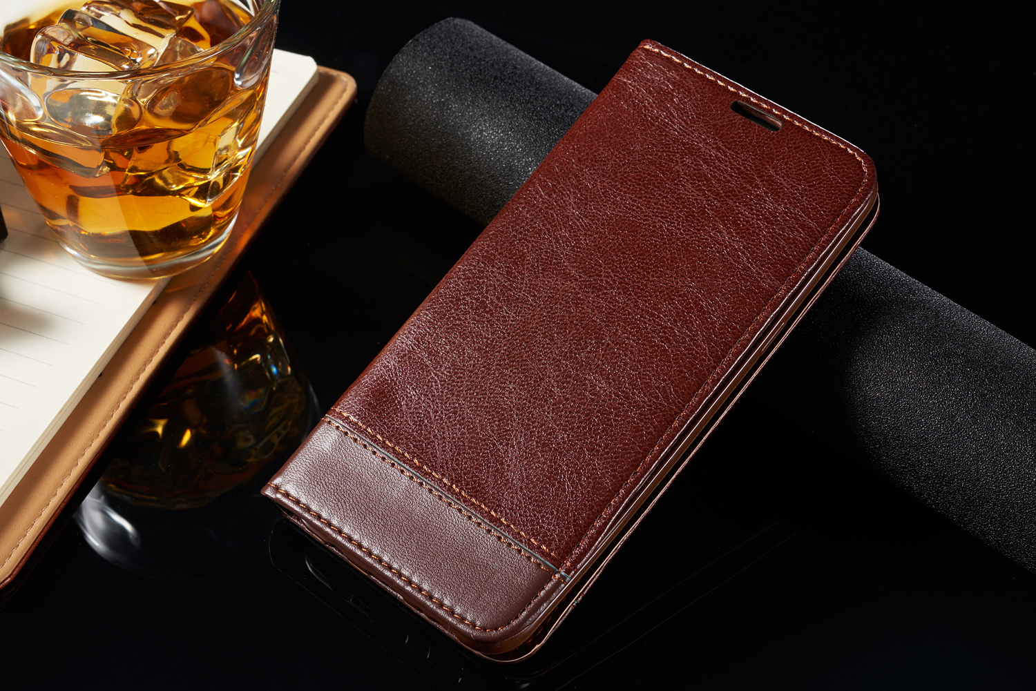 Case Huawei P30 Pro #เคสฝาพับหนัง PU พับตั้งได้พร้อมช่องเสียบการ์ด