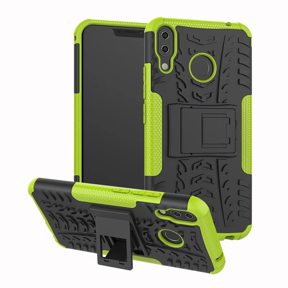 Case Asus Zenfone 5 ZE620KL / 5z ZS620KL #เคสฝาหลังกันลื่น Cool Tyre Pattern Kickstand (PC + TPU)