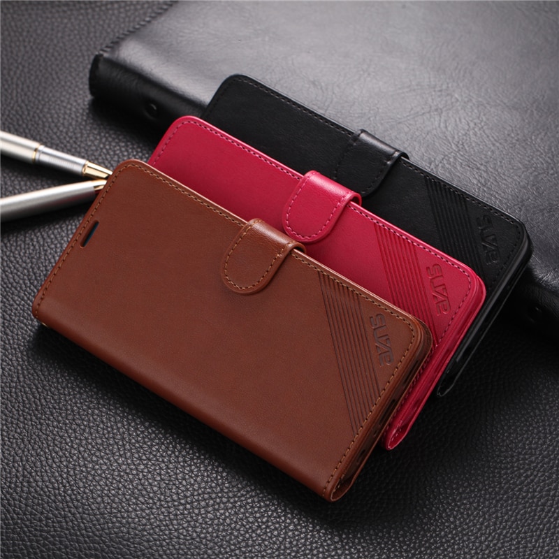 Case OPPO Reno 2 #เคสฝาพับหนัง PU มีช่องใส่บัตร AZNS Wallet Leather Stand Phone Cover