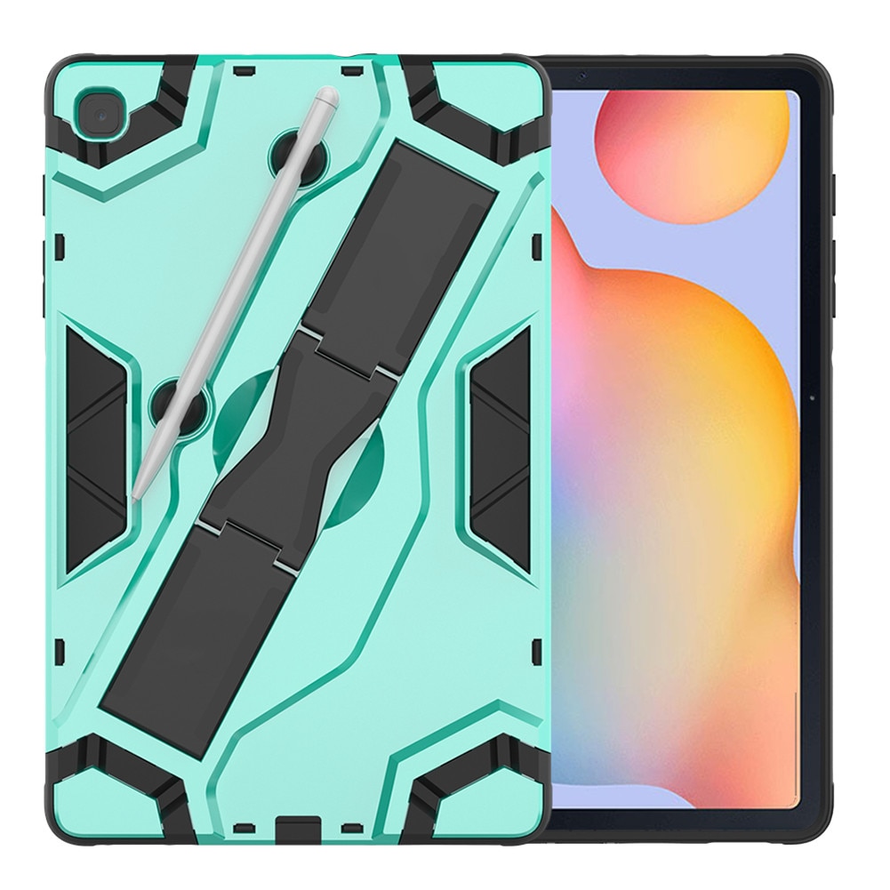 เคส Samsung Galaxy Tab S6 Lite 10.4 SM-P610 P615 P617 #เคสฝาหลังแท็บเล็ตกันกระแทกมีที่สวมนิ้ว Shield Style Strap Kickstand