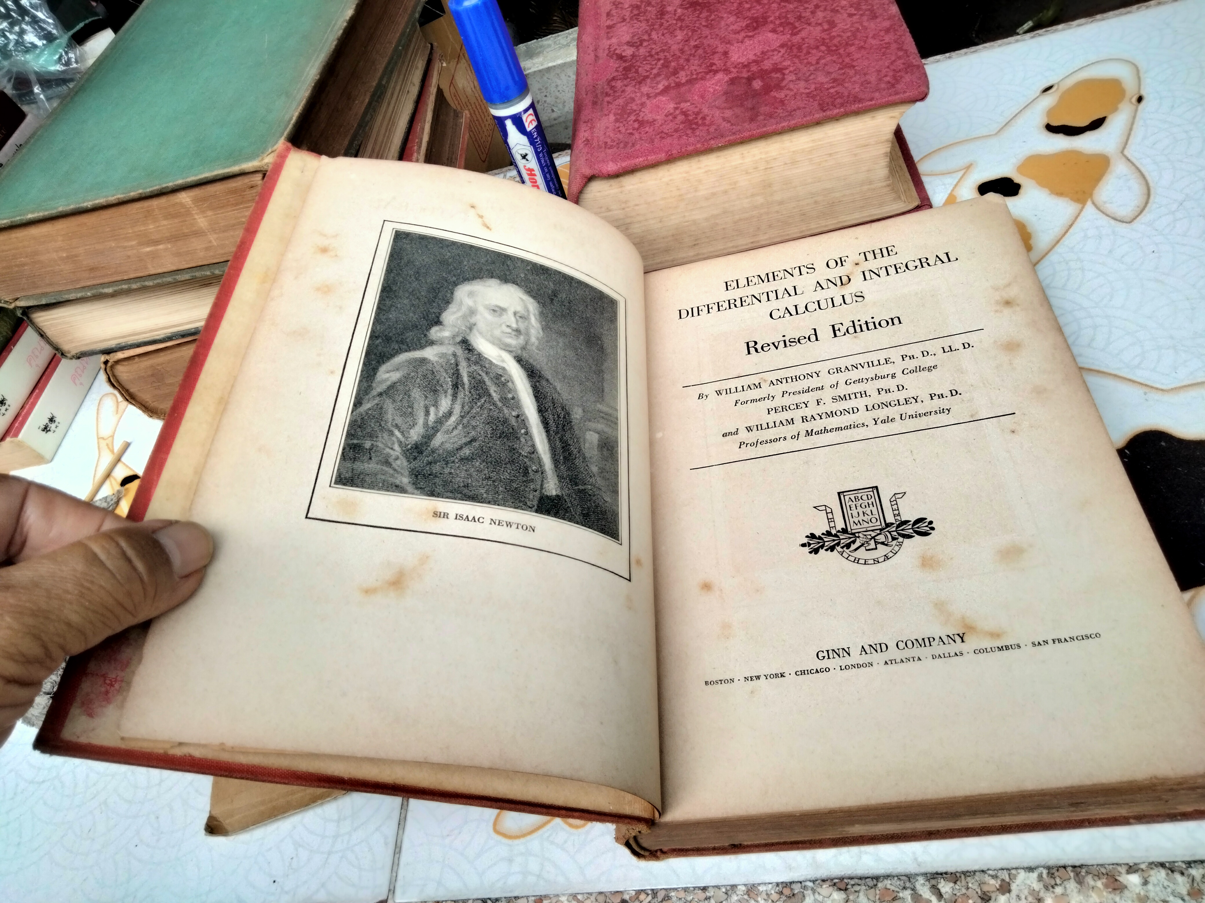 ELEMENTS OF THE DIFFERENTIAL AND INTEGRAL CALCULUS BY GRANVILLE - SMITH - LONGLEY