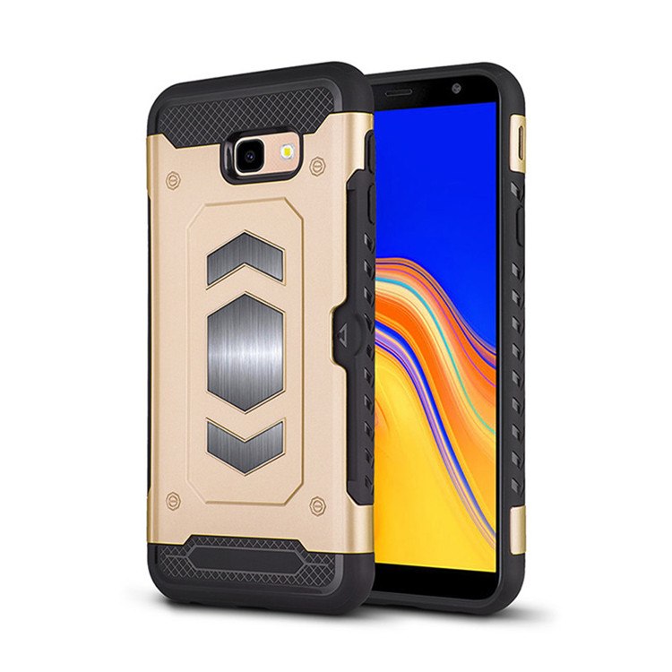 Case Samsung Galaxy J4+ #เคสฝาหลัง PC + TPU มีช่องใส่บัตร