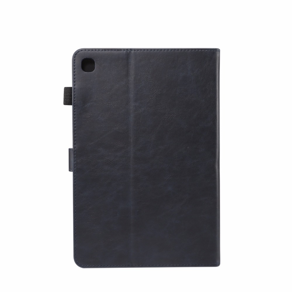 เคส Samsung Galaxy Tab S5e SM-T720 SM-T725 #เคสฝาพับหนัง PU ผิวหนังม้า Crazy Horse Texture PU Leather Wallet