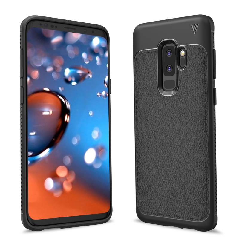 Case Samsung Galaxy S9+ G965 IVSO Gentry Series #เคสฝาหลัง TPU เคลือบหนัง PU คุณภาพดี