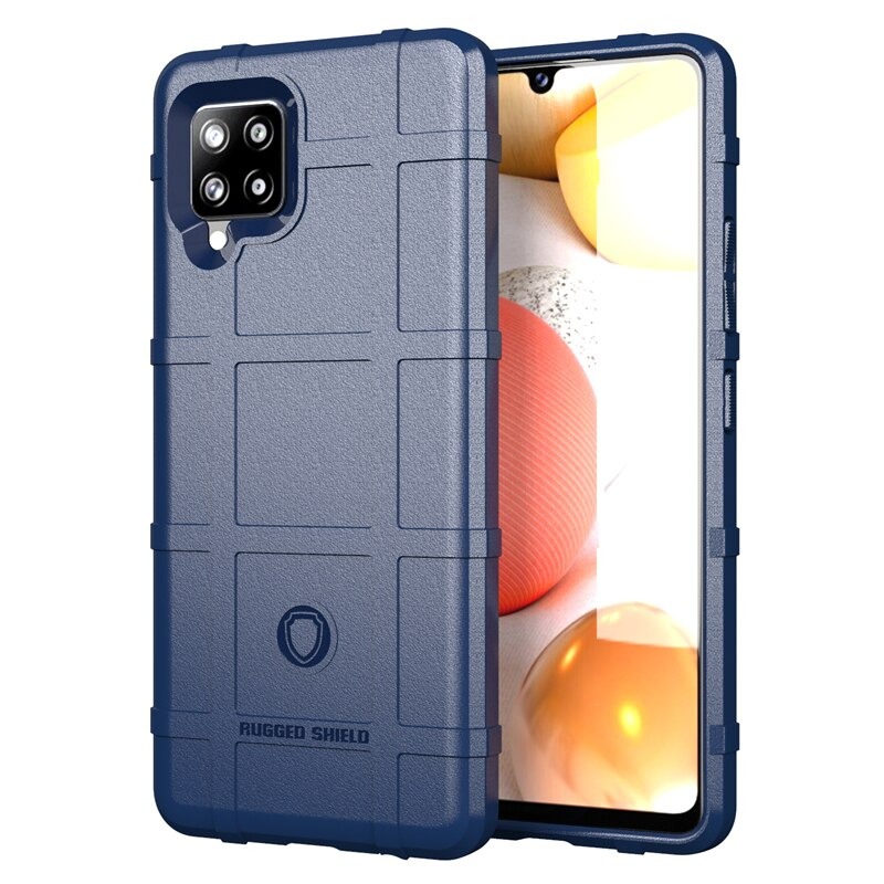 เคส Samsung Galaxy A42 5G #เคสฝาหลัง Rugged Shield Series Soft Silicone Shock Absorption Matte กันกระแทก