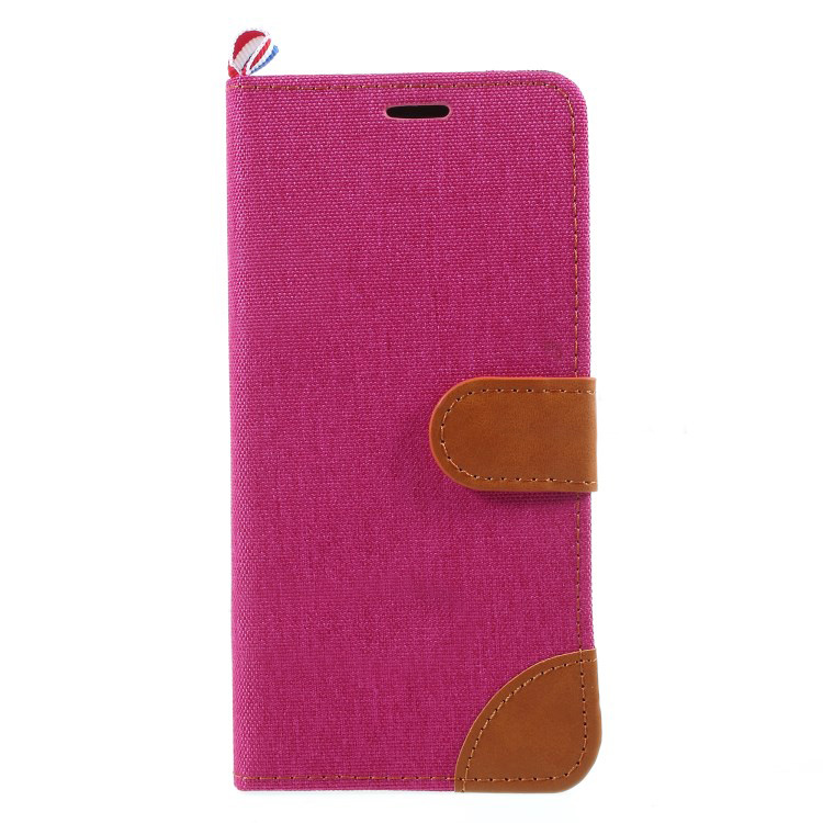 Case Samsung Galaxy J6 (2018) #เคสฝาพับหนัง PU ผิวผ้ายีนส์สไตล์กระเป๋าสตางค์เคสคุณภาพดีราคาถูก