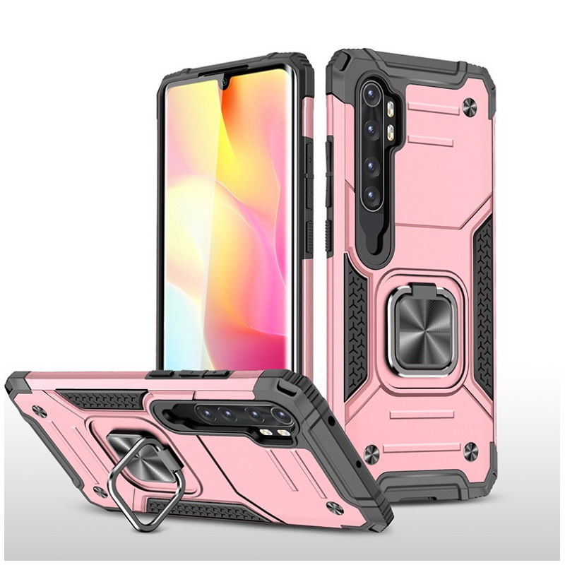 เคส Xiaomi Mi Note 10 Lite #เคสฝาหลัง Hybrid TPU+PC มีแหวนสวมนิ้ว