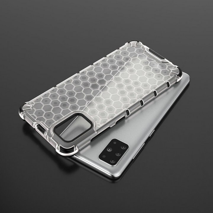 Case Samsung Galaxy A51 #เคสฝาหลังกันกระแทก Honeycomb Shock Absorber TPU + PC + Silicone Hybrid
