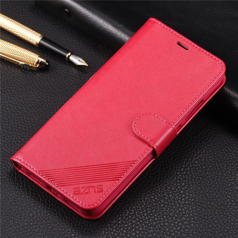 Case Xiaomi Redmi Note 6 Pro #เคสฝาพับหนัง PU มีช่องใส่บัตร AZNS Wallet Leather Stand Phone Cover