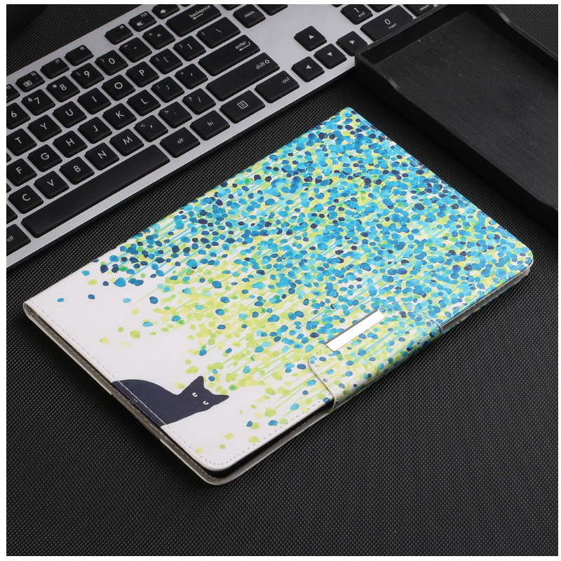 Case Samsung Galaxy Tab S6 10.5 SM-T860 SM-T865 #เคสฝาพับพิมพ์ลาย Pattern Printing Wide Clasp Stand Wallet Flip Leather