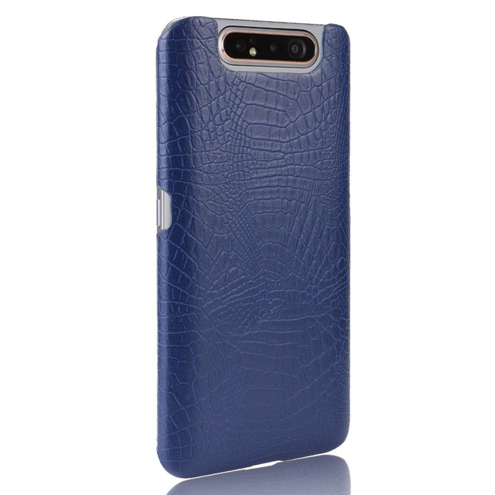 Case Samsung Galaxy A80 #เคสฝาหลัง KSQ พลาสติกแข็งเคลือบหนัง PU ลายหนังจระเข้